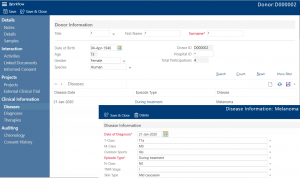 Achiever Medical LIMS Donor Diseases Screen