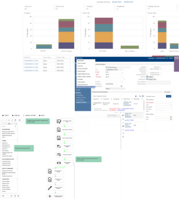 Laboratory data management system dashboard showing compliance tracking