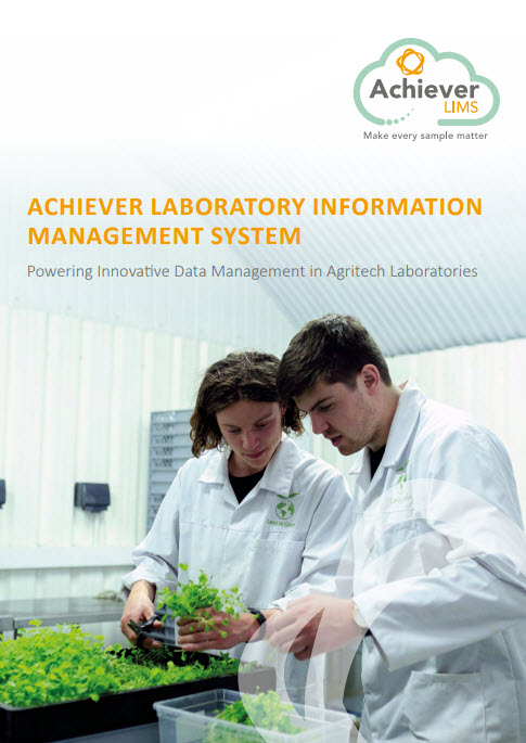 Achiever LIMS for Agritech Flyer